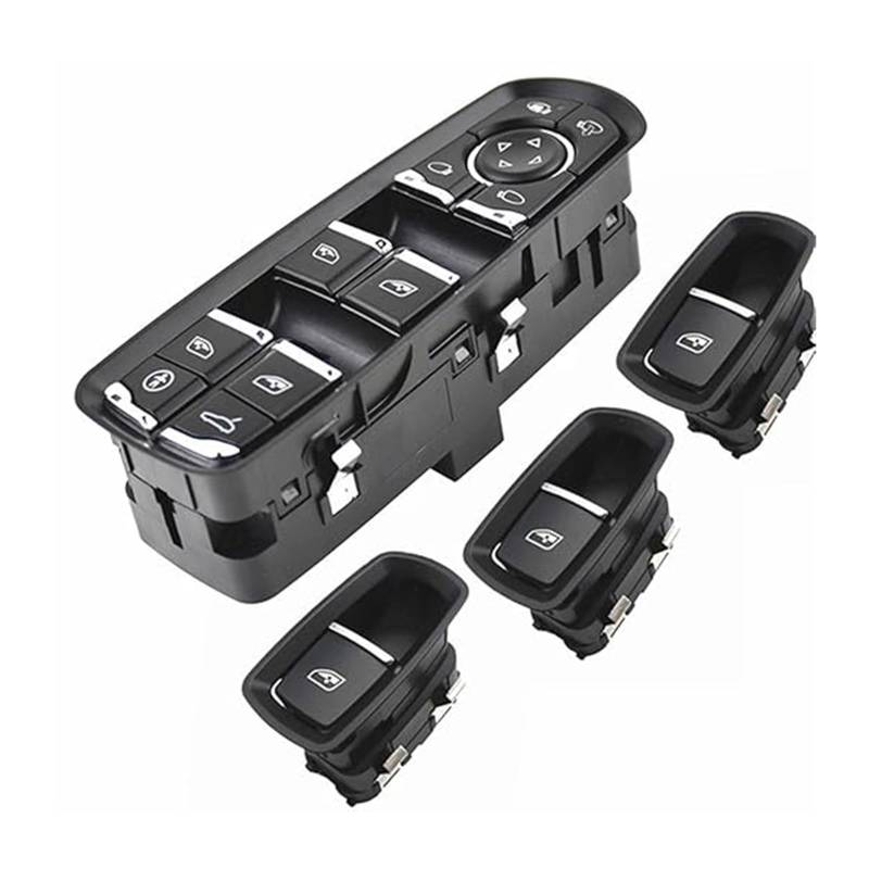 Fensterheber Hauptschalter Abdeckung Für Panamera Für Cayenne Für Macan 2010-2018 Fahrer Fenster Control Schalter Taste Power Fenster Schalter(SET 1) von Ciloc