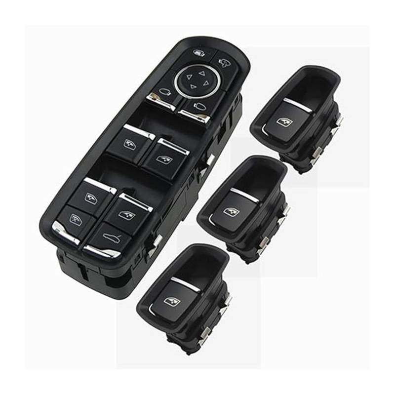 Fensterheber Hauptschalter Abdeckung Für Panamera Für Cayenne Für Macan 2010-2018 Fahrer Fenster Control Schalter Taste Power Fenster Schalter(SET 2) von Ciloc