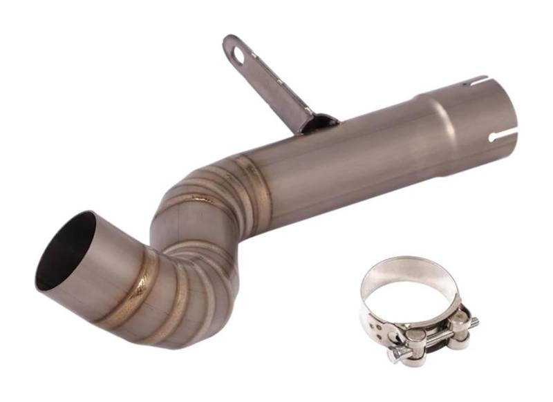 Motorrad Auspuff Mittelrohr Für B&MW F750GS F850GS F750 GS 2018 2019 2020 2021 Motorradauspleitende Escape Middle Link Pipe Modify Muffler Muffler(Titanium Alloy) von Ciloc