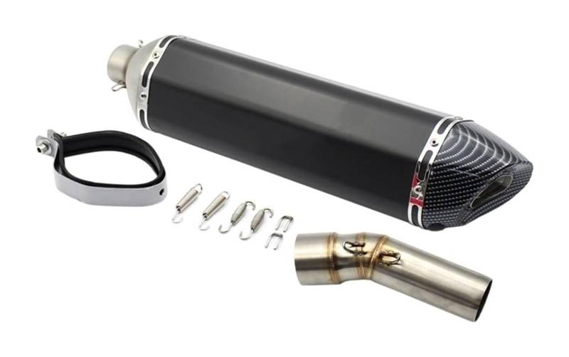 Motorrad Auspuff Mittelrohr Für B&MW F800GS ADV F650GS F700GS F800GT Motorrad-Auspuffrohrsystem Slip-On-Mittelverbindungsrohr Mit 570 Mm Schalldämpfer-Escape(4) von Ciloc