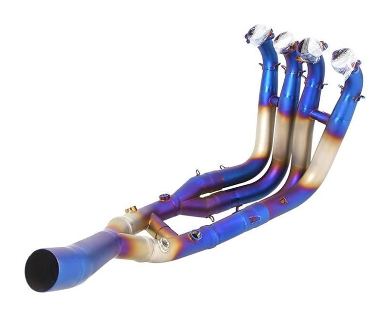 Motorrad Auspuff Mittelrohr Für B&MW S1000R S1000RR 2019-2022 Motorradauspuff Vorne Link Pipe Modifizierter Schalldämpfer Escape Slip On(2) von Ciloc
