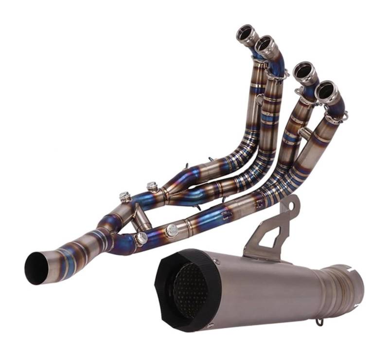 Motorrad Auspuff Mittelrohr Für B&MW S1000RR 2019-2022 S1000R 2021 2022 Titanlegierung Auspuffanlage Motorrad Auspuff Schalldämpfer Endrohr Front Link Tube(1) von Ciloc