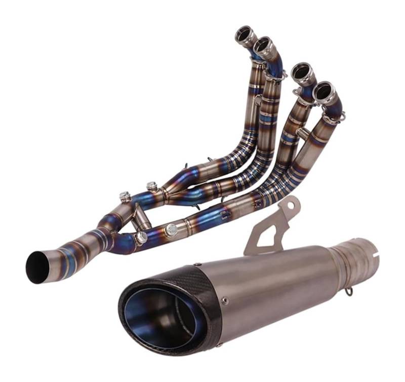 Motorrad Auspuff Mittelrohr Für B&MW S1000RR 2019-2022 S1000R 2021 2022 Titanlegierung Auspuffanlage Motorrad Auspuff Schalldämpfer Endrohr Front Link Tube(5) von Ciloc