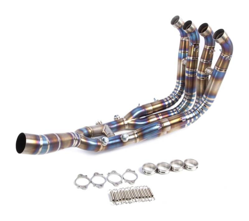 Motorrad Auspuff Mittelrohr Für B&MW S1000RR 2019-2022 Slip-on-Auspuff Motorradauspuff Titanlegierung Rohr Header Link Pipe von Ciloc