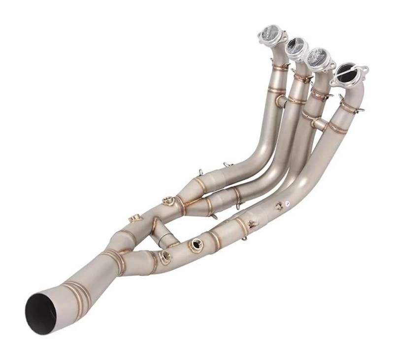 Motorrad Auspuff Mittelrohr Für B&MW S1000RR 2019-2023 Auspuff Flucht Motorrad Header Rohr Front Stecker Link Rohr von Ciloc