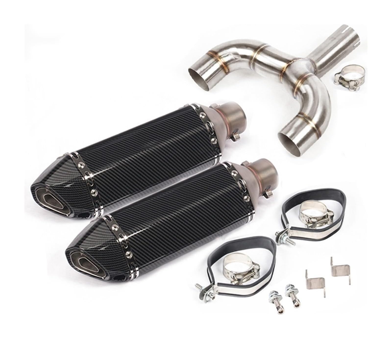 Motorrad Auspuff Mittelrohr Für B&enelli 600 Motorrad Auspuff System Rohr Schalldämpfer Auspuff Verbinden Link Rohr Ganze Set Rohr(5) von Ciloc