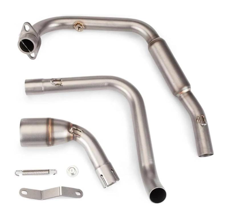 Motorrad Auspuff Mittelrohr Für B&enelli TNT125 TNT135 TNT 125 135 2017-2022 Motorradauspuff Modify Front Mid Link Pipe 51mm Schalldämpfer von Ciloc