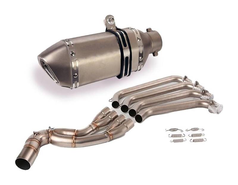 Motorrad Auspuff Mittelrohr Für CB650F CB650R CBR650 CBR650F 2014-2022 51mm Auspuffanlage Schalldämpfer Schwanz Spitze Front Link Rohr Edelstahl Slip Auf(10) von Ciloc