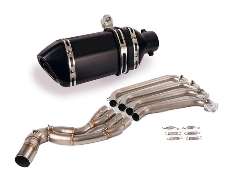 Motorrad Auspuff Mittelrohr Für CB650F CB650R CBR650 CBR650F 2014-2022 51mm Auspuffanlage Schalldämpfer Schwanz Spitze Front Link Rohr Edelstahl Slip Auf(12) von Ciloc