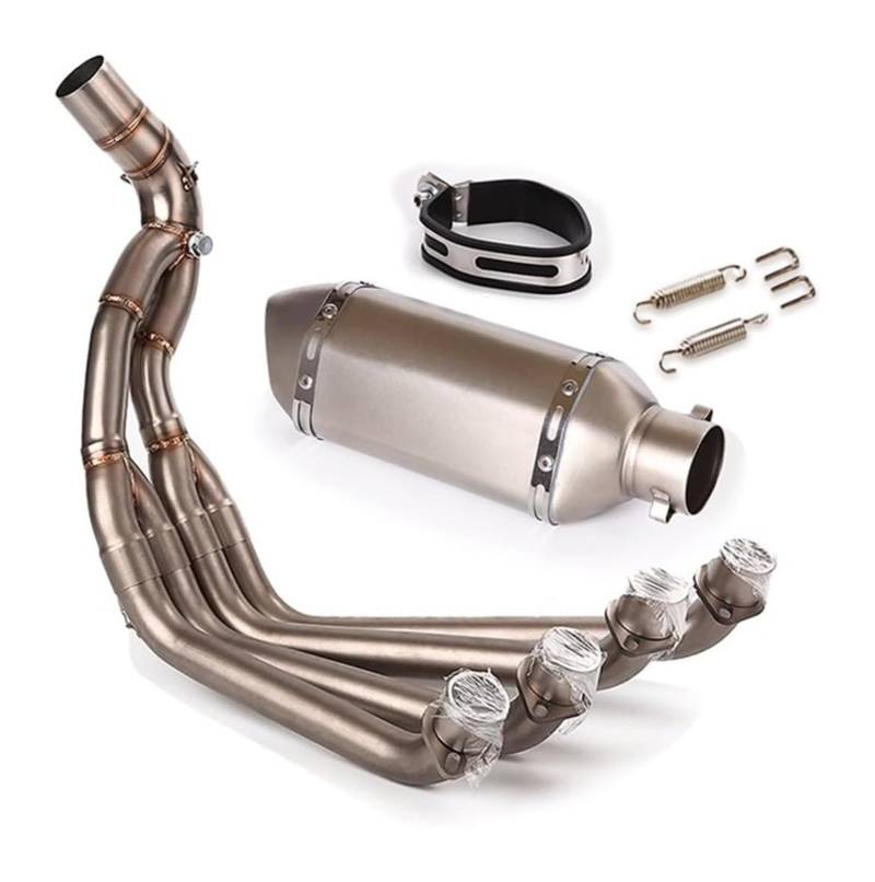 Motorrad Auspuff Mittelrohr Für CB650F CB650R CBR650 CBR650F 2014-2022 51mm Auspuffanlage Schalldämpfer Schwanz Spitze Front Link Rohr Edelstahl Slip Auf(3) von Ciloc