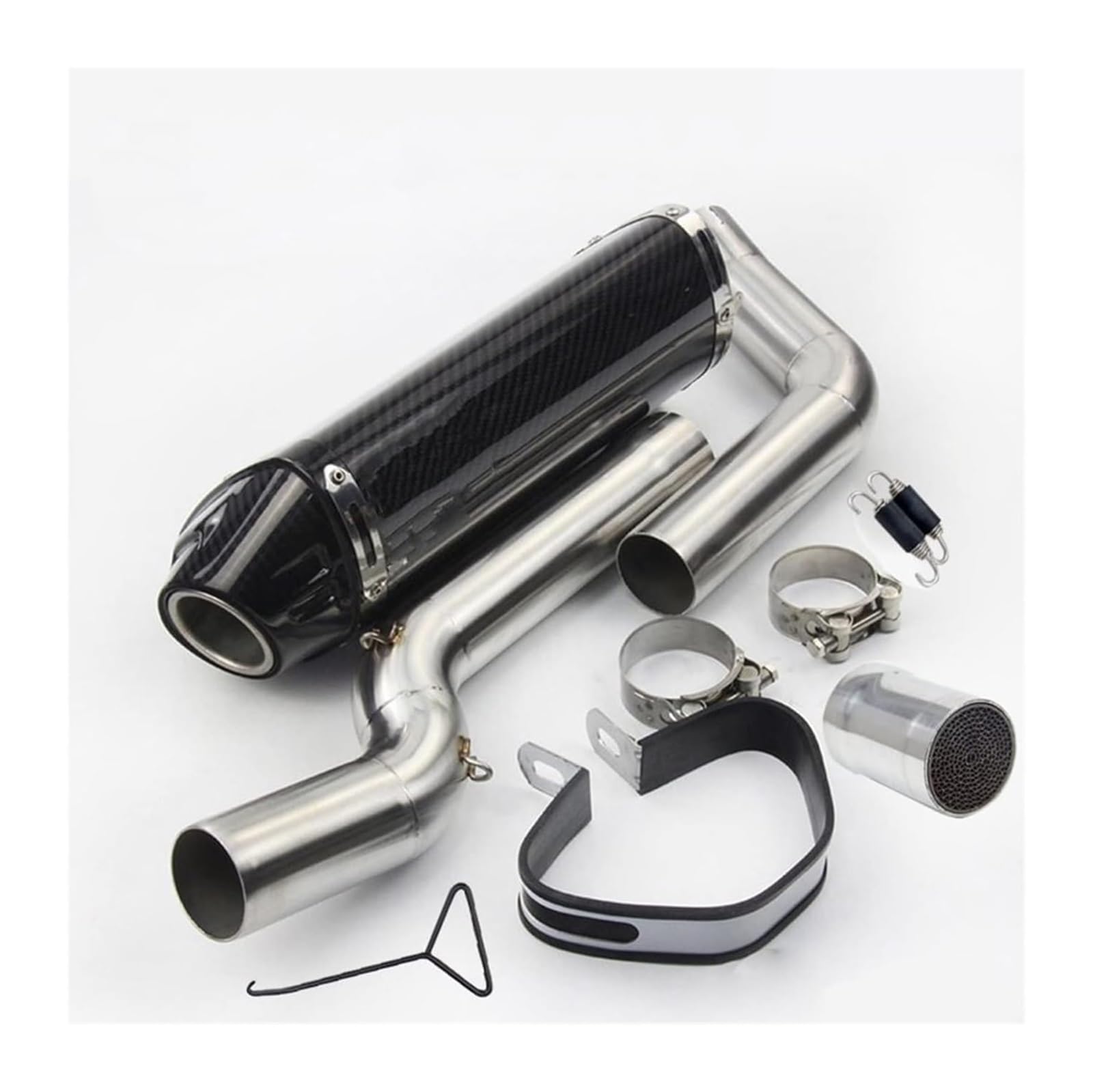 Motorrad Auspuff Mittelrohr Für CBR600RR F5 2003-2020 CBR1000RR 2004-2007 Motorrad Slip-on Auspuff Link Rohr Schalldämpfer Flucht DB Mörder Katalysator(Cbr600rr 2005-2020) von Ciloc