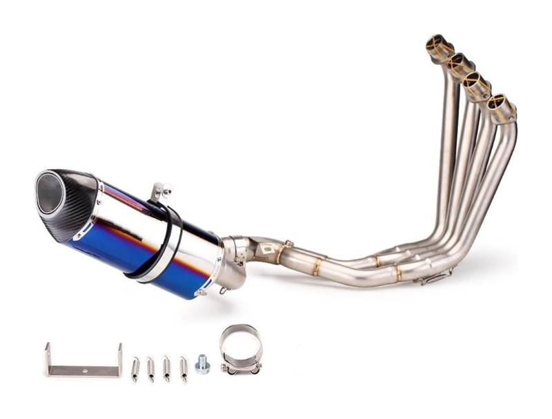 Motorrad Auspuff Mittelrohr Für CBR650R CB650F CB650R CBR650F Motorrad Auspuff System Modifizierte Front Link Rohr Flucht Carbon DB Killer Slip Auf(8) von Ciloc