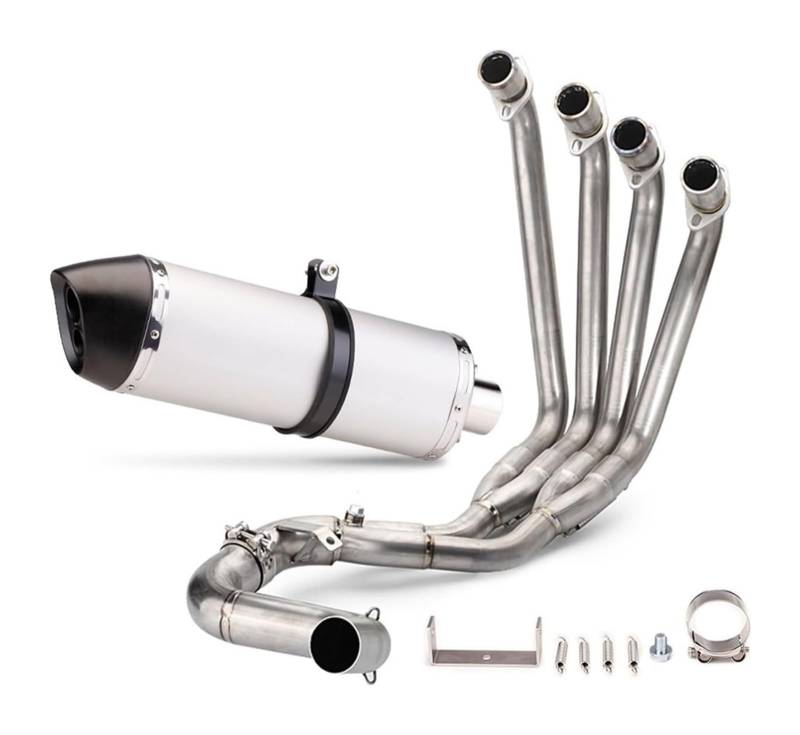 Motorrad Auspuff Mittelrohr Für CBR650R CB650F CB650R CBR650F Motorrad Auspuff System Modifizierte Front Link Rohr Flucht Carbon DB Killer Slip Auf(8) von Ciloc