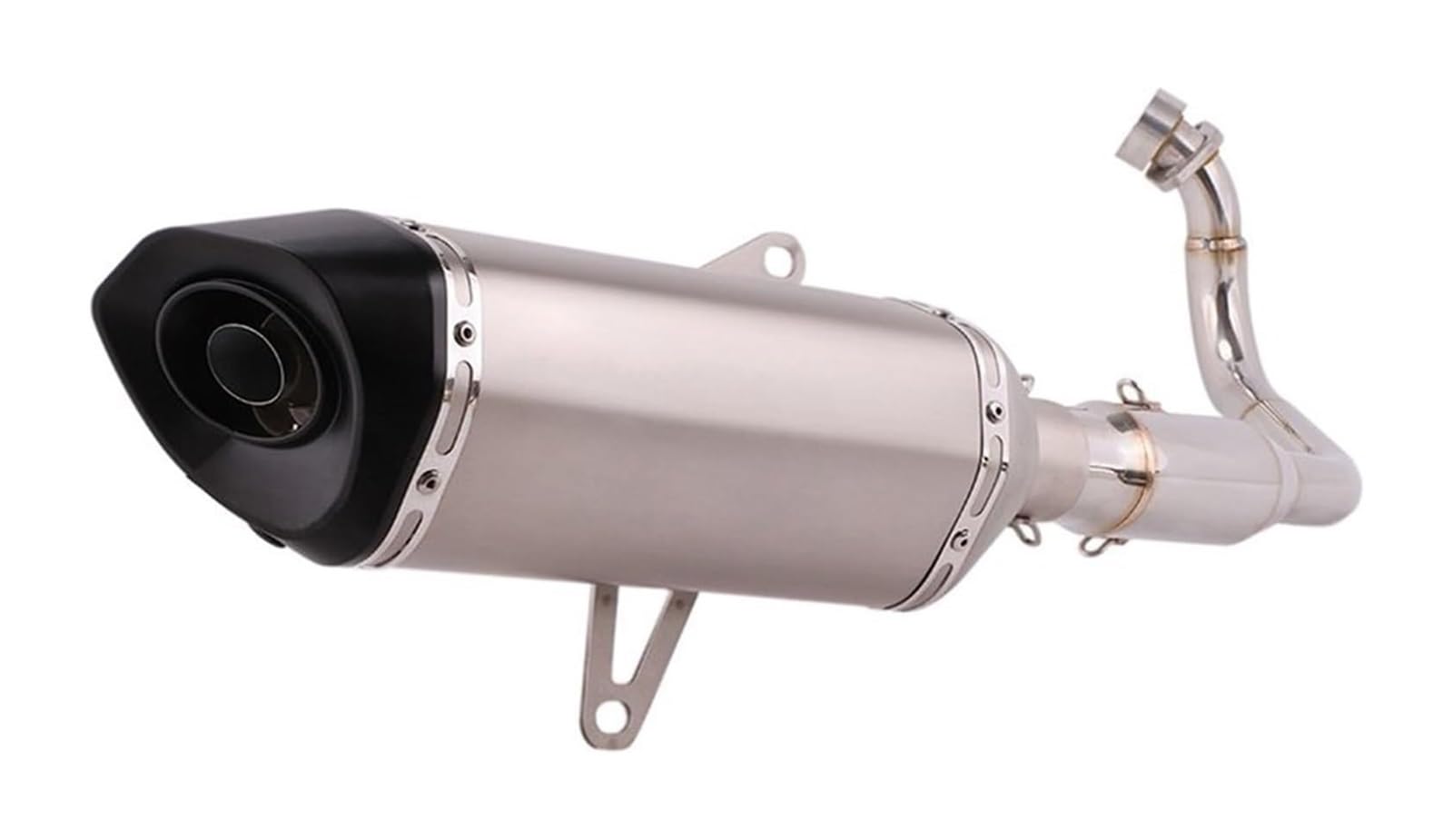 Motorrad Auspuff Mittelrohr Für FO&RZA 300 NSS350 2018-2020 Vollsystem-Motorradauspuff Flucht Ändern Verbindungsrohr Carbonfaser-Schalldämpfer DB-Killer(1) von Ciloc