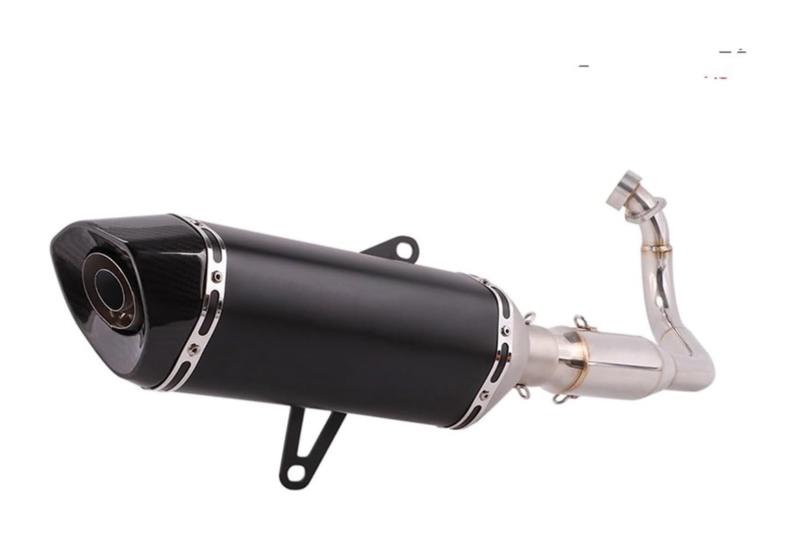 Motorrad Auspuff Mittelrohr Für FO&RZA 300 NSS350 2018-2020 Vollsystem-Motorradauspuff Flucht Ändern Verbindungsrohr Carbonfaser-Schalldämpfer DB-Killer(4) von Ciloc