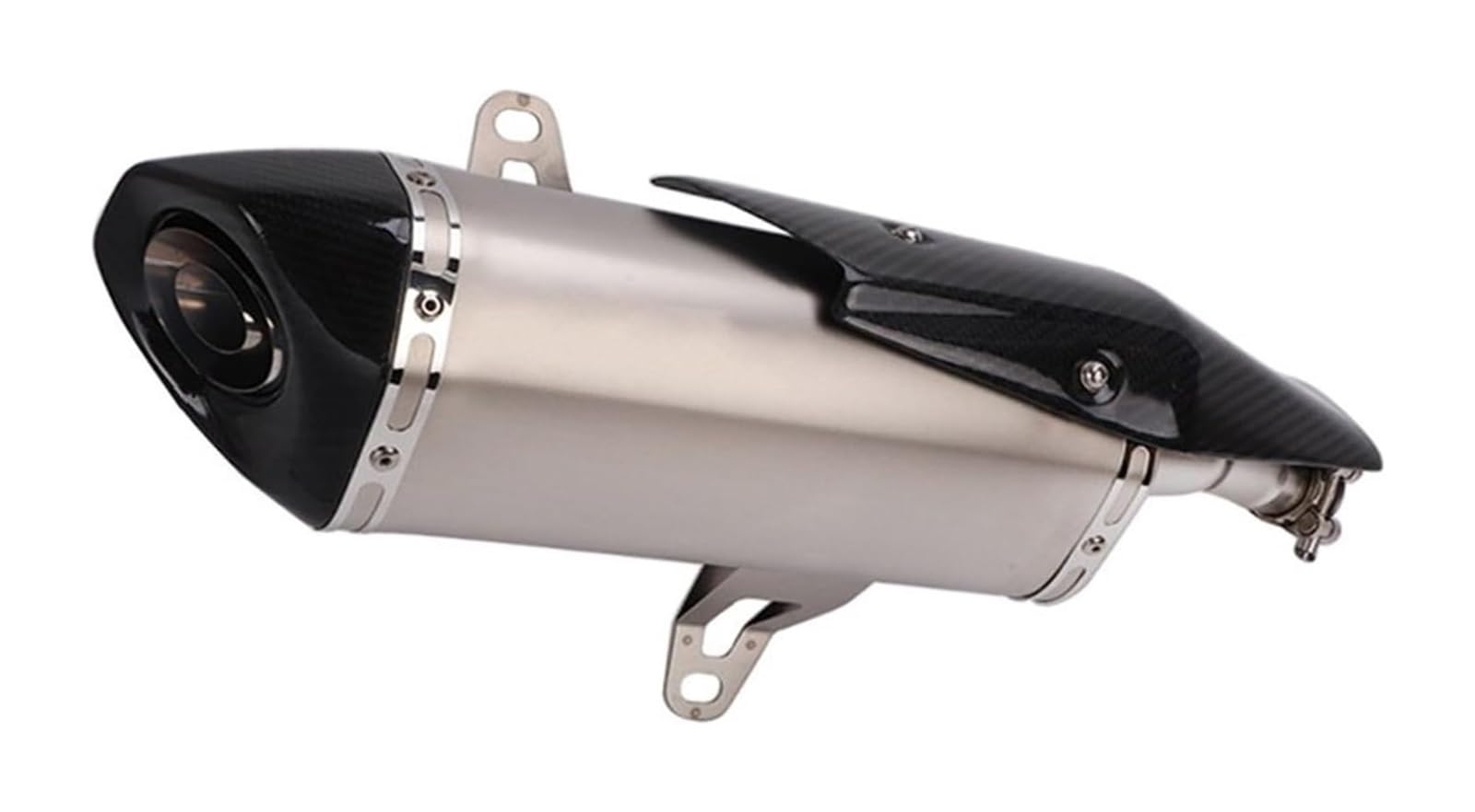 Motorrad Auspuff Mittelrohr Für ITALJET Für Dragster 125 200 2021 Motorycle Auspuff Flucht System Roller Link Rohr Carbon Schalldämpfer DB Mörder Slip Auf(1) von Ciloc