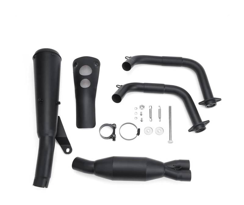Motorrad Auspuff Mittelrohr Für Kawa&saki Für V&ulcan 650 VN650 2015-2022 Motorrad-Auspuff-Endschalldämpfer Slip-on-Schalldämpfer Auspuffrohr(Single Pipe) von Ciloc