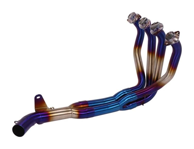 Motorrad Auspuff Mittelrohr Für Kawa&saki Z900 2017 2018 2019 Motorrad Slip-On Auspuff Volle System Schalldämpfer Vorne Header Rohr Rohr(2) von Ciloc