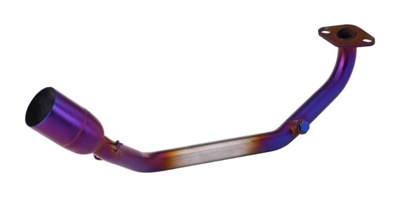 Motorrad Auspuff Mittelrohr Für PCX125 PCX150 2021-2023 Vollmotorrad-Auspuffschalldämpferrohr Modifiziertes Verbindungsmittelrohr(Blau) von Ciloc