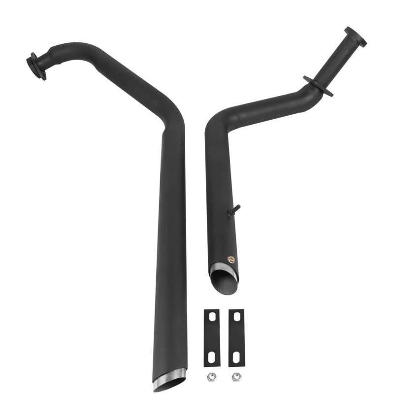 Motorrad Auspuff Mittelrohr Für Suz&uki Für B&oulevard C50 C50T 2005-2024 C50C 2006-2024 M50 2005-2024 VL800 2001-2024 Motorrad Auspuffrohr Schalldämpfer(Schwarz) von Ciloc