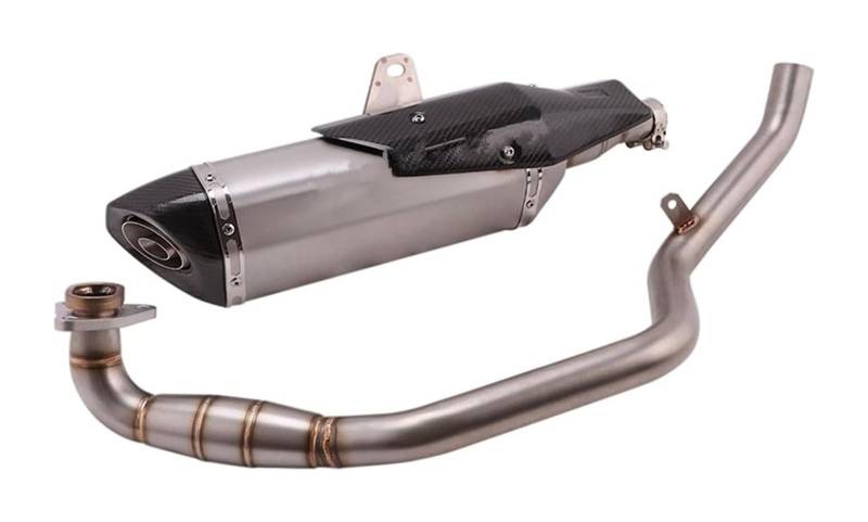 Motorrad Auspuff Mittelrohr Für X-ADV 750 2017-2019 XADV 750 Modifizierter Schalldämpfer Auspuff Modifizierter Vorderer Mittelverbindungsrohrschalldämpfer(2) von Ciloc