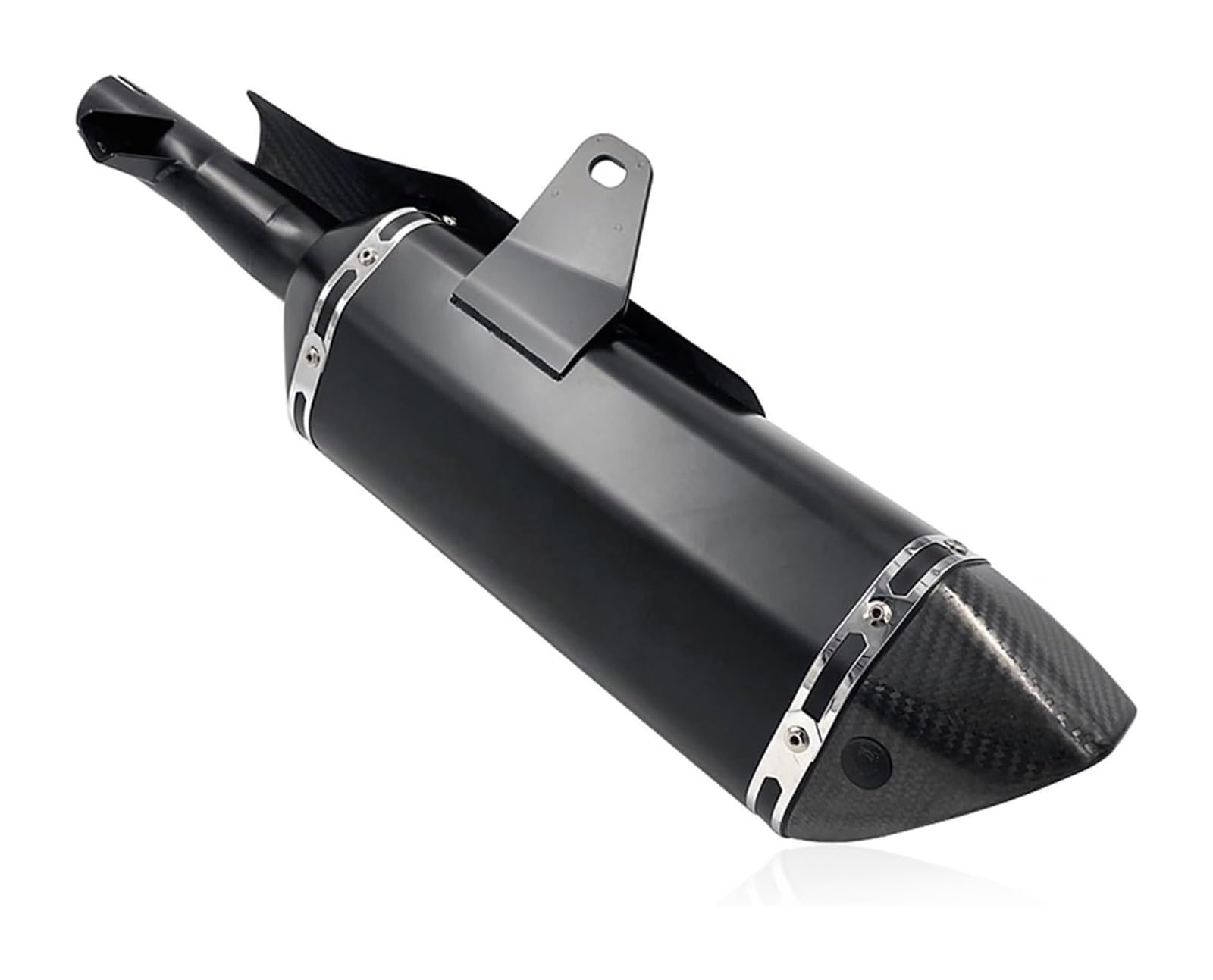 Motorrad Auspuff Mittelrohr Für X-ADV 750 XADV 750 2017-2022 Vollsystem-Motorrad-Auspuffrohr Schalldämpfer Modifiziertes Rohr Header Front Link Pipe(Black 1 Sets) von Ciloc