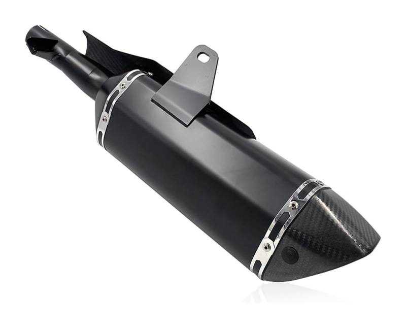 Motorrad Auspuff Mittelrohr Für X-ADV 750 XADV 750 2017-2022 Vollsystem-Motorrad-Auspuffrohr Schalldämpfer Modifiziertes Rohr Header Front Link Pipe(Black 1 Sets) von Ciloc