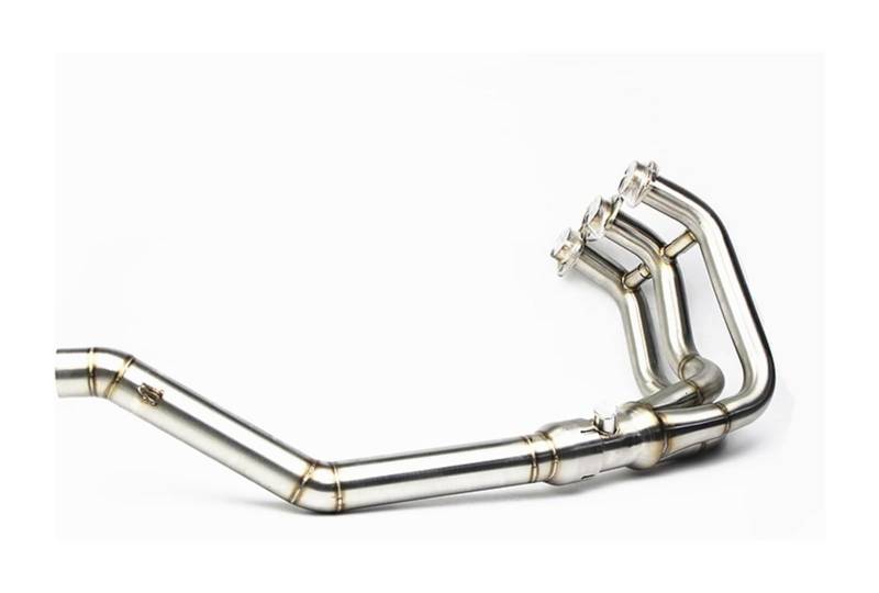 Motorrad Auspuff Mittelrohr Für Y&amaha FZ-09 Für MT-09 2014-2018 Slip-On-Motorradauspuff Roller-Frontrohr Vollsystem-Auspuffrohr von Ciloc