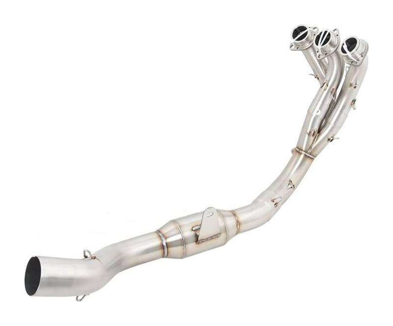 Motorrad Auspuff Mittelrohr Für Y&amaha Für MT-09 FZ09 2021-2023 Motorradauspuffanlagen Modifiziertes Frontverbindungsrohr Mit Katalysator-Escape-Slip-On(1) von Ciloc