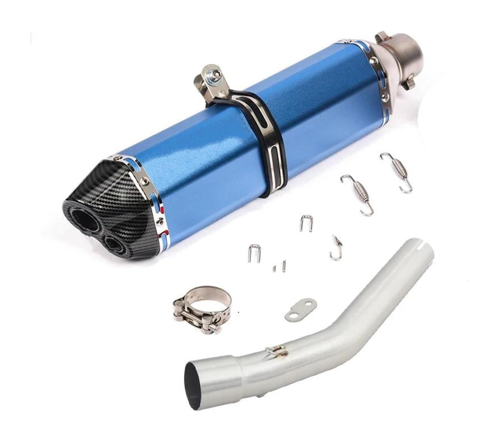 Motorrad Auspuff Mittelrohr Für Y&amaha Für Tenere 700 XTZ700 XTZ-700 2019-2024 Motorradauspuff Escape Modify Mid Link Pipe Schalldämpfer Slip On(Type 2) von Ciloc