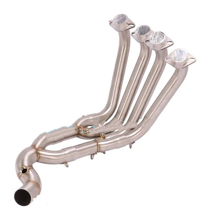 Motorrad Auspuff Mittelrohr Für Y&amaha Für YZF R6 2017-2020 Motorrad-Escape-Slip-On-Auspuffanlage Vorderrohr-Verbindungsrohr Verbinden Sie Den Original-Schalldämpfer(2) von Ciloc