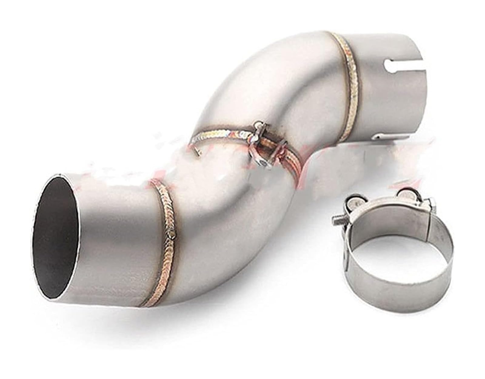 Motorrad Auspuff Mittelrohr Für Y&amaha R6 YZF Motorradauspuff Komplettsystem Modifizierter Front-Mittelrohr-Schalldämpfer Slip-On Edelstahl-Verbindung(Mid Pipe 2006-2018) von Ciloc
