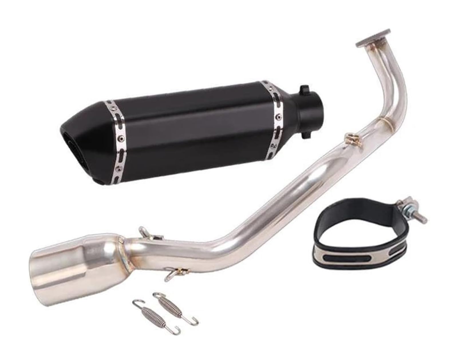 Motorrad Auspuff Mittelrohr Für Y&amaha Xmax 125 X MAX 125 2021 2022 Slip Auf Volle Systeme Motorrad Auspuff Endschalldämpfer Auspuff Flucht Fornt Link Rohr Schalldämpfer(1) von Ciloc