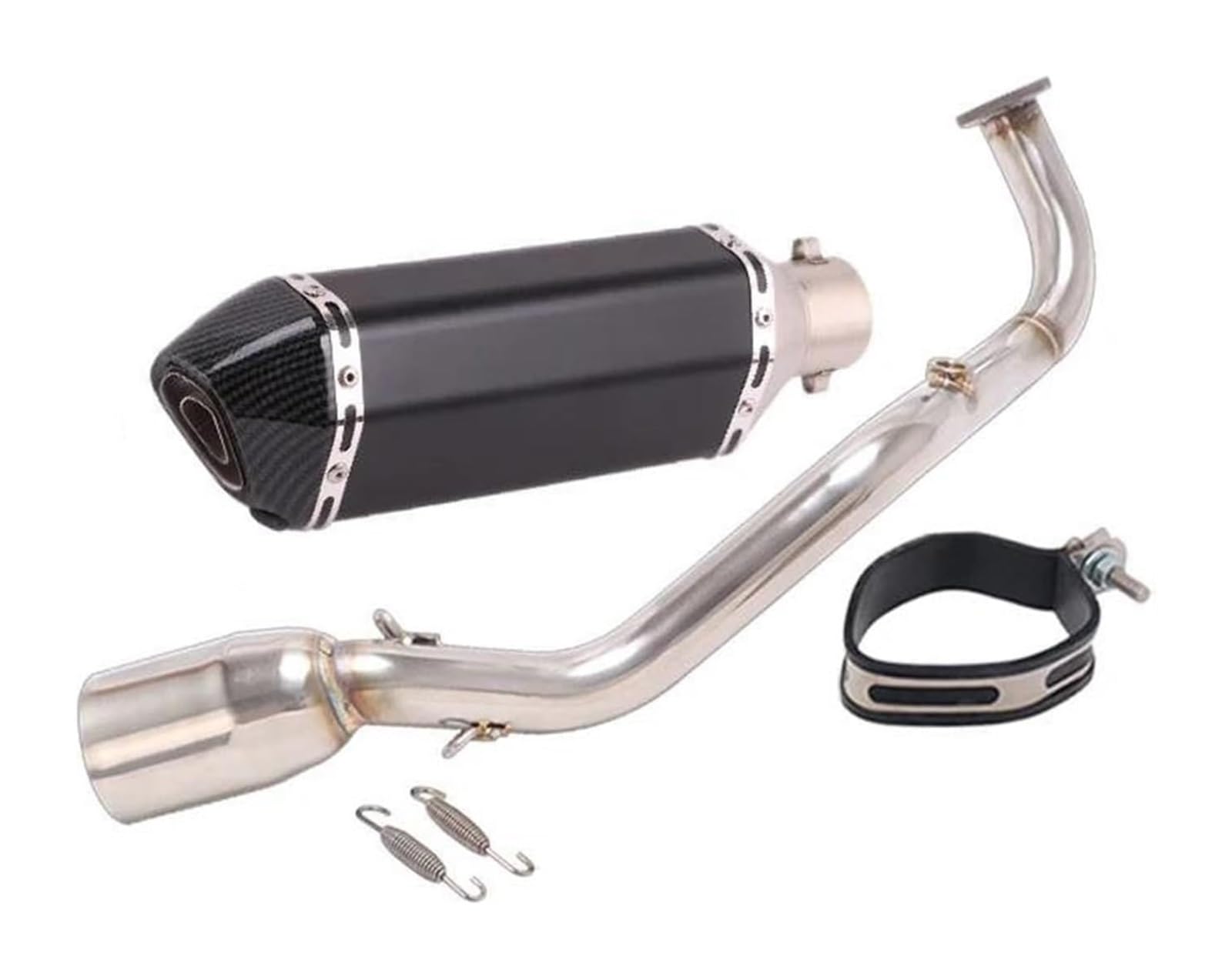 Motorrad Auspuff Mittelrohr Für Y&amaha Xmax 125 X MAX 125 2021 2022 Slip Auf Volle Systeme Motorrad Auspuff Endschalldämpfer Auspuff Flucht Fornt Link Rohr Schalldämpfer(7) von Ciloc