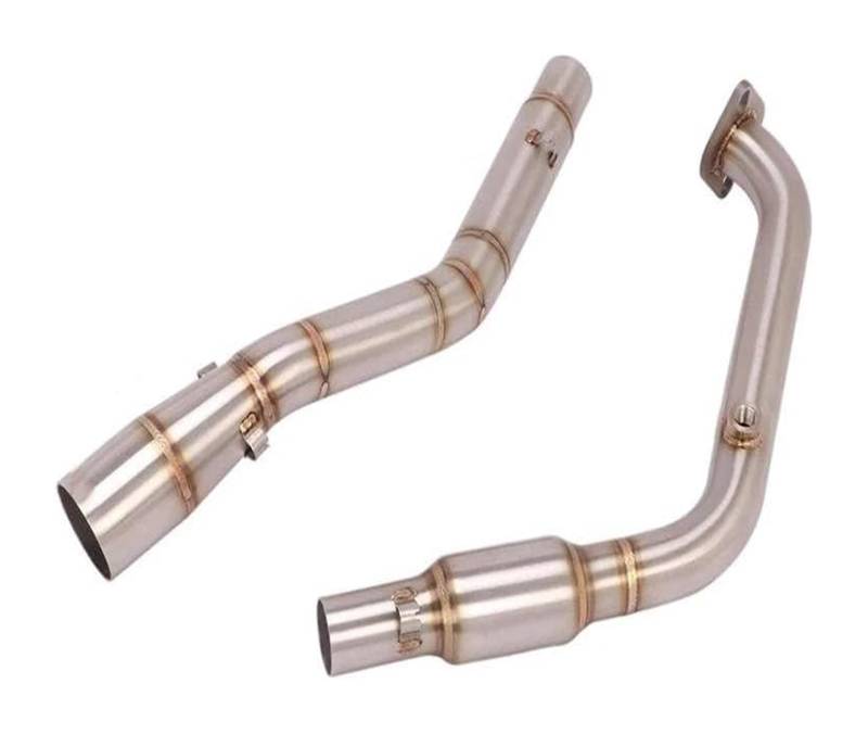 Motorrad Auspuff Mittelrohr Für Y&amaha YZF R15 R125 V3 V4 YZF-R15 MT-15 2020–2023 Motorrad-Auspuffrohr-Schalldämpfer Vorne Mittleres Verbindungsrohr(Type B) von Ciloc