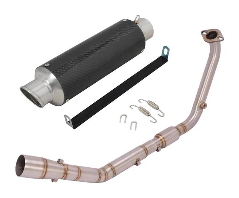 Motorrad Auspuff Mittelrohr Für Y&amaha YZF R15 V3 V4 R125 MT125 2020-2023 Motorrad-Auspuff-Endschalldämpfer Auspuff Escape Modified Front Link Pipe Schalldämpfer(Type 4) von Ciloc