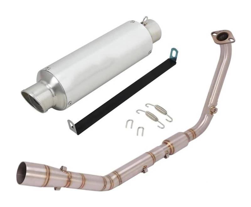 Motorrad Auspuff Mittelrohr Für Y&amaha YZF R15 V3 V4 R125 MT125 2020-2023 Motorrad-Auspuff-Endschalldämpfer Auspuff Escape Modified Front Link Pipe Schalldämpfer(Type 6) von Ciloc