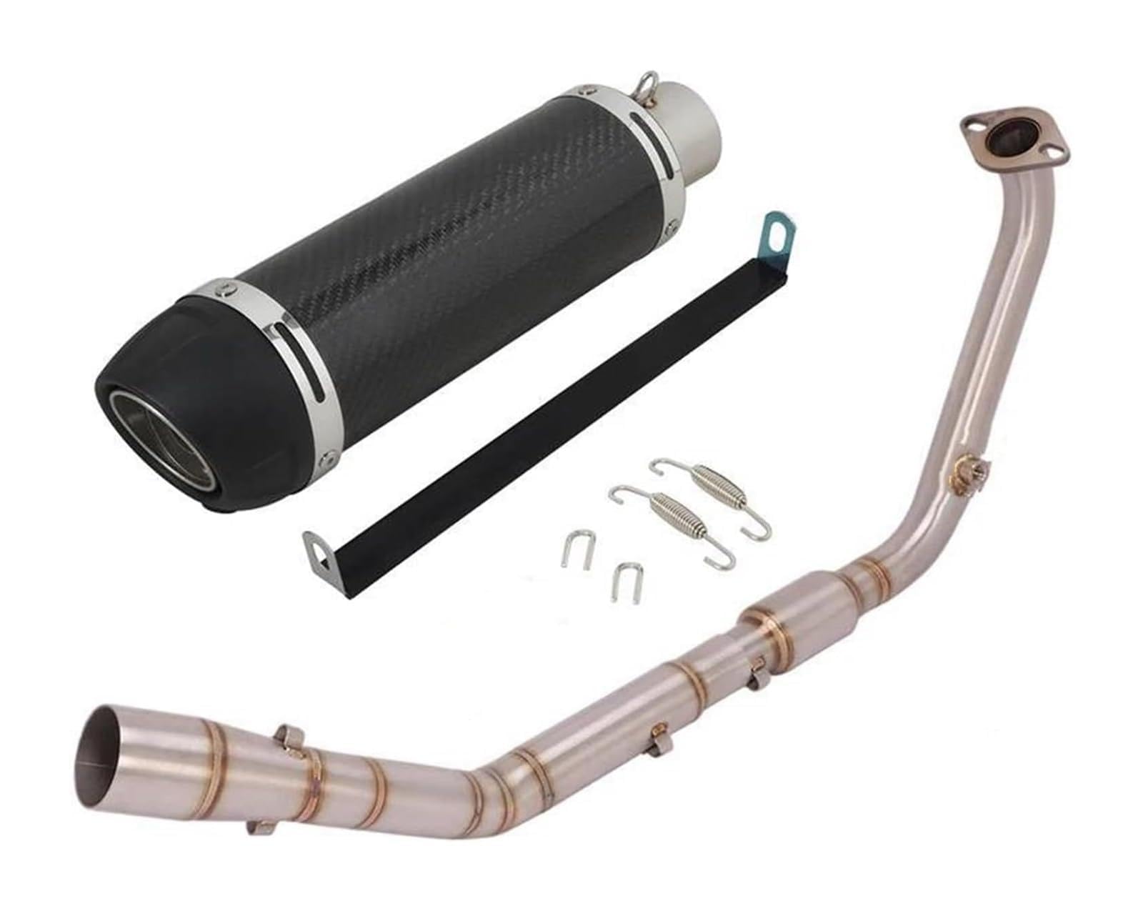 Motorrad Auspuff Mittelrohr Für Y&amaha YZF R15 V3 V4 R125 MT125 2020–2023 Motorrad-Auspuffrohr Modifizierter Vorderer Verbindungsrohr-Schalldämpfer(Type 2) von Ciloc