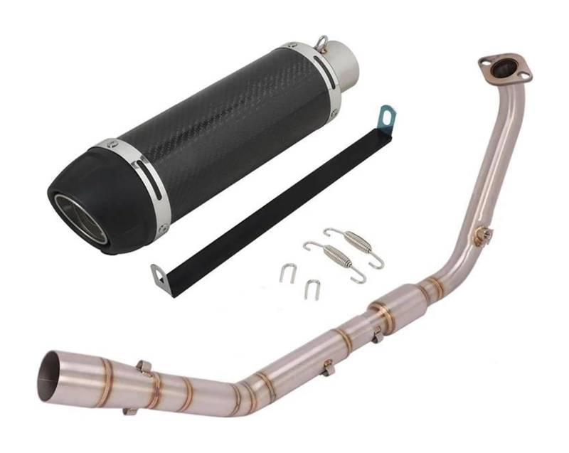 Motorrad Auspuff Mittelrohr Für Y&amaha YZF R15 V3 V4 R125 MT125 2020–2023 Motorrad-Auspuffrohr Modifizierter Vorderer Verbindungsrohr-Schalldämpfer(Type 2) von Ciloc