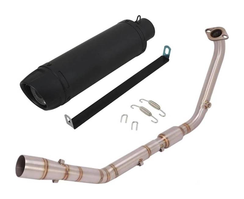 Motorrad Auspuff Mittelrohr Für Y&amaha YZF R15 V3 V4 R125 MT125 2020–2023 Motorrad-Auspuffrohr Modifizierter Vorderer Verbindungsrohr-Schalldämpfer(Type 3) von Ciloc