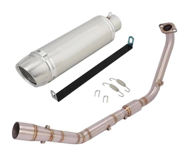 Motorrad Auspuff Mittelrohr Für Y&amaha YZF R15 V3 V4 R125 MT125 2020–2023 Motorrad-Auspuffrohr Modifizierter Vorderer Verbindungsrohr-Schalldämpfer(Type 7) von Ciloc
