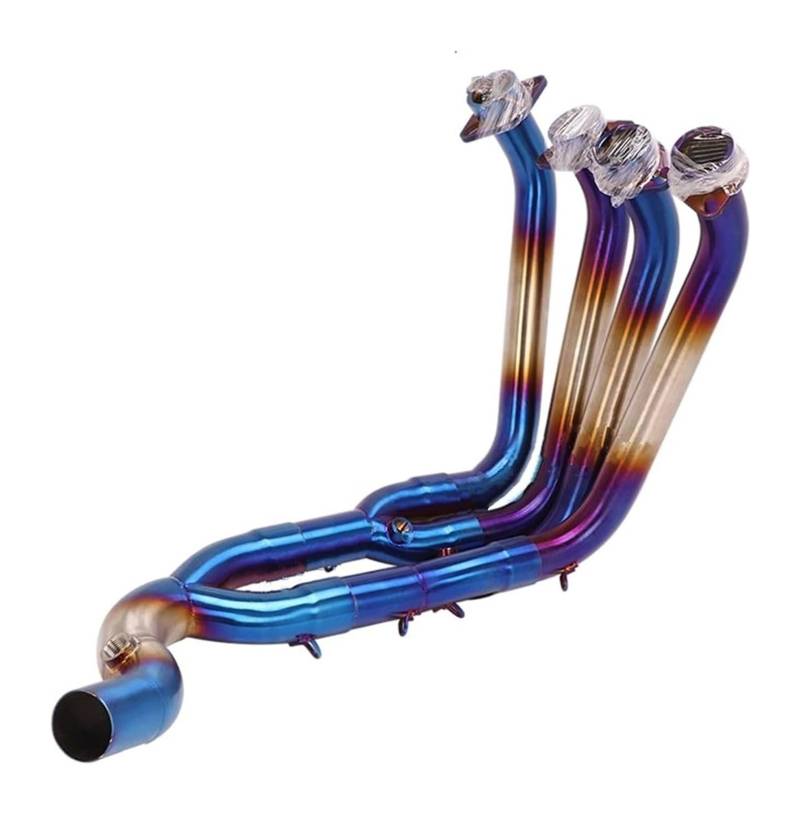 Motorrad Auspuff Mittelrohr Für Y&amaha YZF R6 2017-2020 Motorrad-Auspuffrohrsystem Escape Slip On Frontrohr Link Pipe Connect(2) von Ciloc