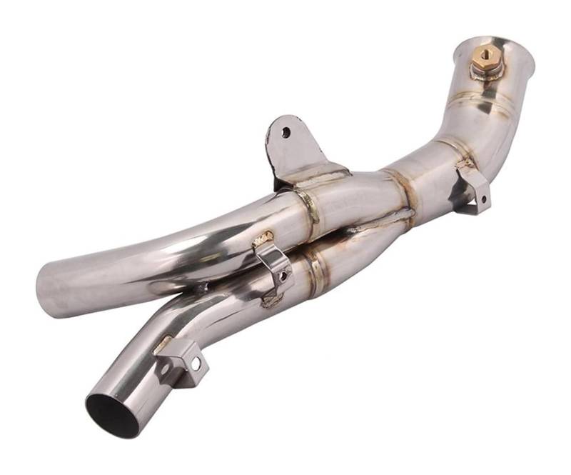 Motorrad Auspuff Mittelrohr Für Y&amaha YZFR1 YZF R1 2009-2014 Motorradauspuff Escape Modifizierter Katalysator Mid Link Pipe Eliminator Verbesserter Schalldämpfer Slip On(2) von Ciloc