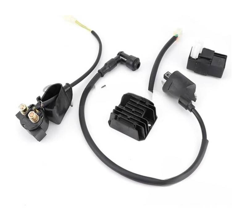 Motorrad Magneto Stator Spule Für 150 200 250cc ATV Quad Motorrad Dirt Pit Bike Scooter Zündspule 6 Pin CDI Box Starter Magnetrelais Regler Set von Ciloc