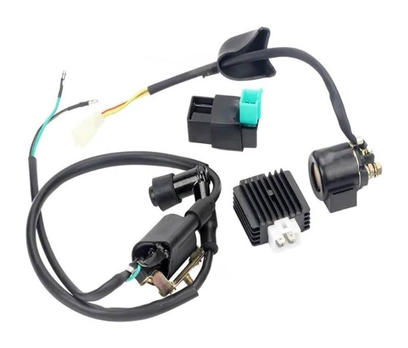 Motorrad Magneto Stator Spule Für 50CC 70CC 90CC 110CC Pit Bike ATV Quad Moped Roller Motorrad Gleichrichter Regler Zündspule CDI Zündung von Ciloc