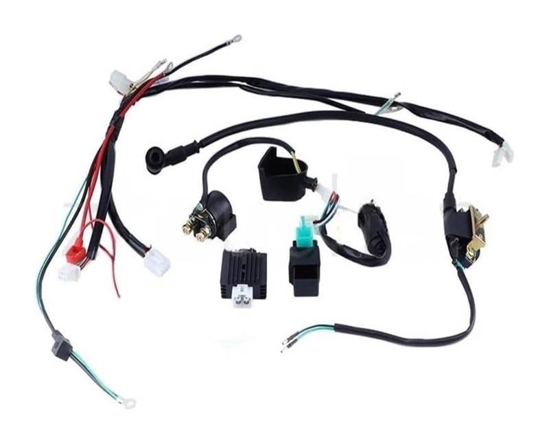 Motorrad Magneto Stator Spule Für 50cc 70cc 90cc 110CC Kabelbaum Spule CDI Verkabelung Set Motorrad CDI Zündmodul CDI Verkabelung Set von Ciloc