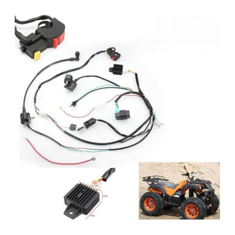 Motorrad Magneto Stator Spule Für 50cc 70cc 90cc 110cc ATV Quad Motorrad CDI Zündbox Gerät Motorrad Draht CDI Zündspule Kit von Ciloc