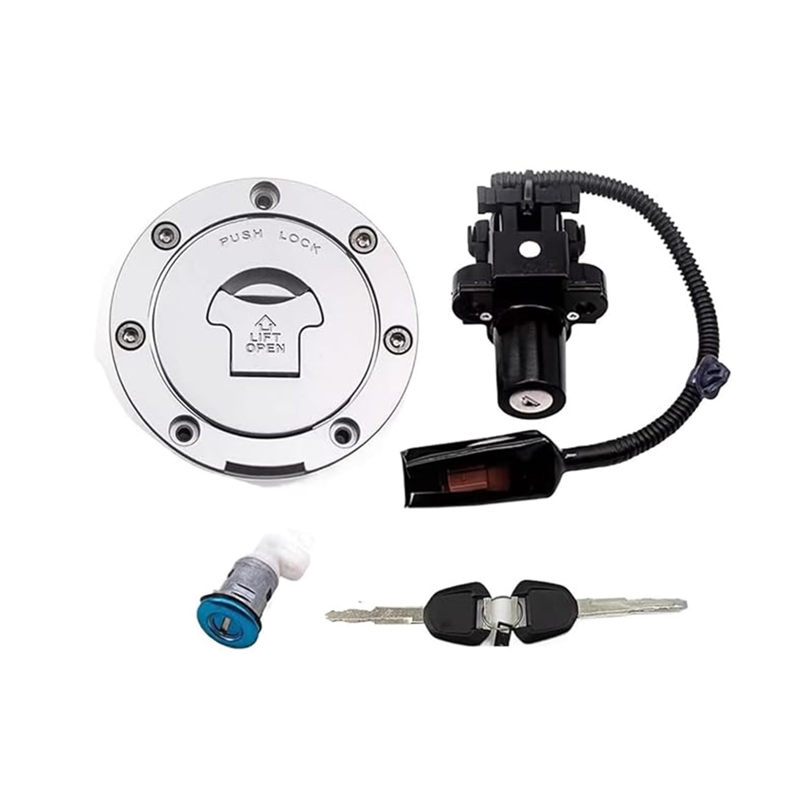 Zündschlüsselschalter Für CB400X Für CB400F 2013-2023 Motorrad Zündschloss Schloss Tankdeckel Schlüssel Set Ersatzteile Zündschlüsselschalter Für CB400X Für CB400F 2013-2023 Motorrad Zündschloss Schloss Tankdeckel Schlüssel Set Ersatzteile von Ciloc