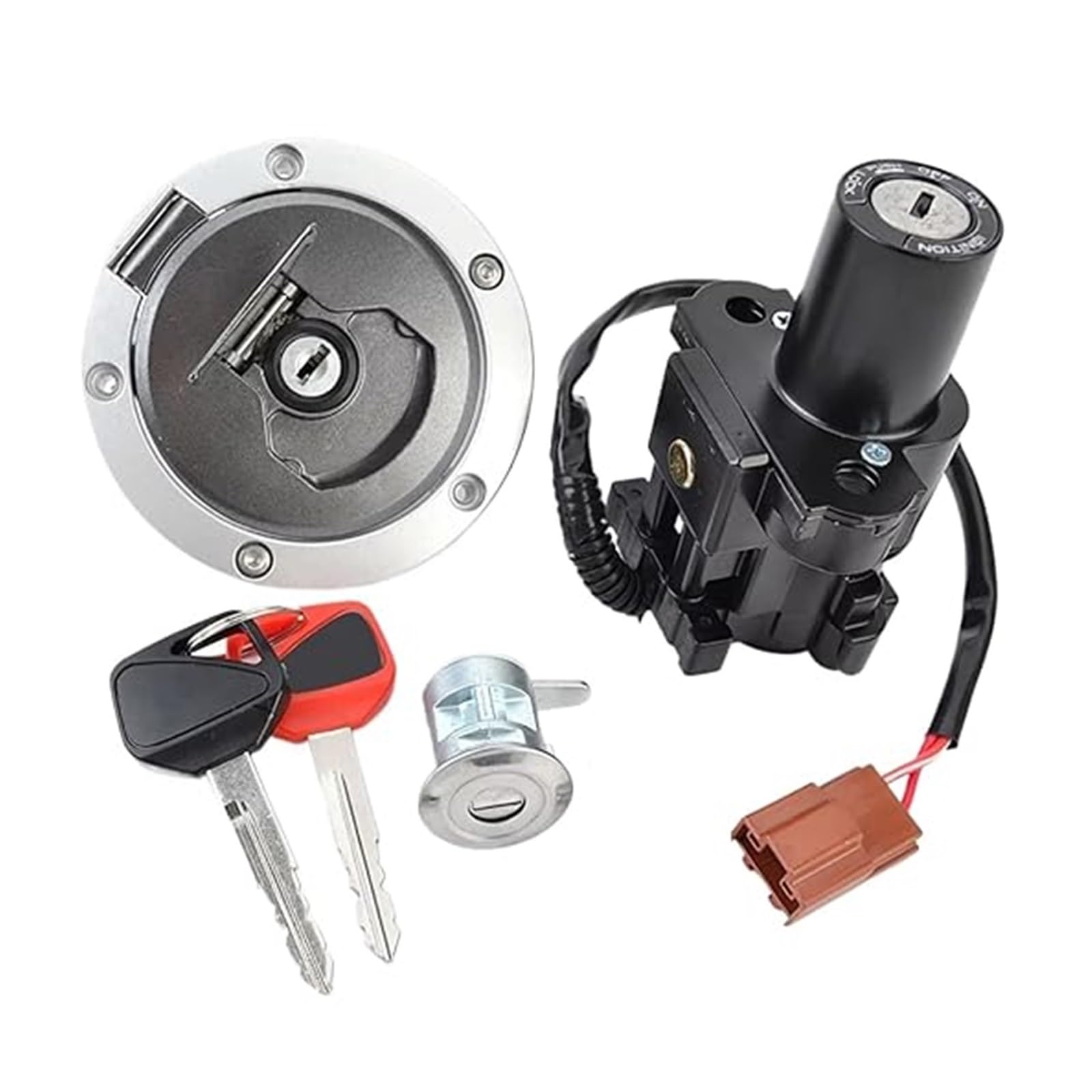 Zündschlüsselschalter Für CB500 Für CB500F 2018-2023 Für CBR400 Für CBR400R 2017-2022 Tankdeckel Zündschalter Sitzschloss Zündschlüsselschalter Für CB500 Für CB500F 2018-2023 Für CBR400 Für CBR400R 2017-2022 Tankdeckel Zündschalter Sitzschloss von Ciloc