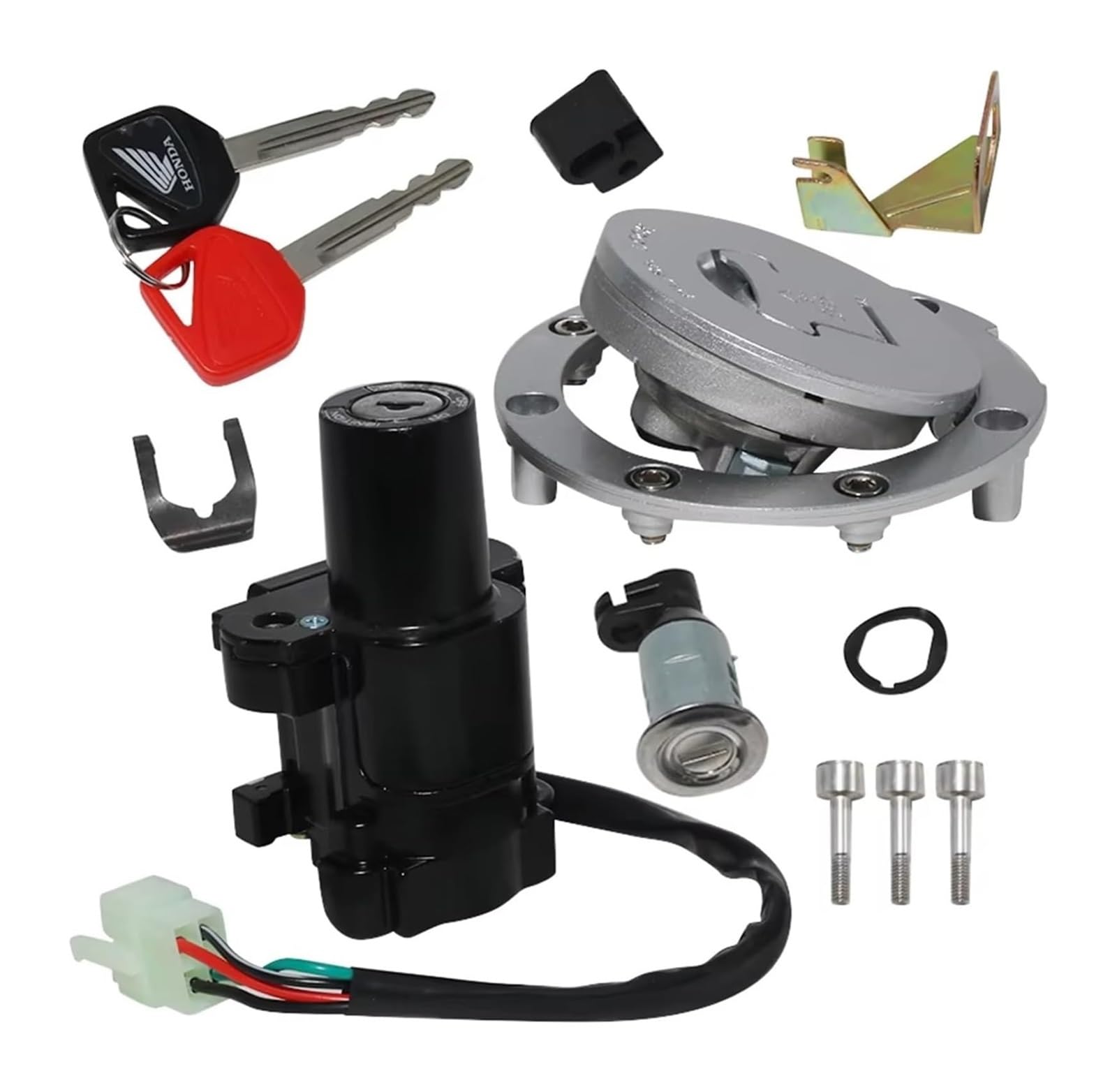 Zündschlüsselschalter Für CB600F Für CB1100SF Für VTR1000F ST1300 CB400 NT650 Für NT700V Für CBR1100XX Motorrad Kraftstoff Gas Tankdeckel Abdeckung Lock Set Zündschlüsselschalter Für CB600F Für CB1100SF Für VTR1000F ST1300 CB400 NT650 Für NT700V Für CBR1100XX Motorrad Kraftstoff Gas Tankdeckel Abdeckung Lock Set von Ciloc
